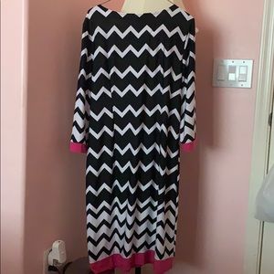 black and white dress